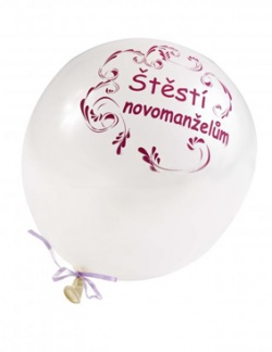 Nafukovací balónek - štěstí novomanželům