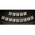 Girlanda Halloween - černo-bílá